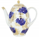 Lomonosov Imperial Porcelain Tea/Coffee Pot Golden Garden 8-Cup 40 oz/1200 ml