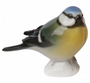 Titmouse Blue-Headed Bird Lomonosov Imperial Porcelain Figurine