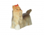 Yorkshire Terrier Dog Lomonosov Porcelain Figurine