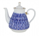 Lomonosov Imperial Porcelain Forget Me Not 5 Cups Teapot 25.4 fl.oz/750 ml