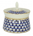 Lomonosov Imperial Porcelain Dressing Bowl Cobalt Net 6.8 fl.oz/200 ml