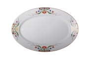 Lomonosov Imperial Porcelaine Oval Platter Moscow River 15.7"/400 mm