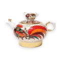 Lomonosov Porcelain Tea Pot Family Red Rooster